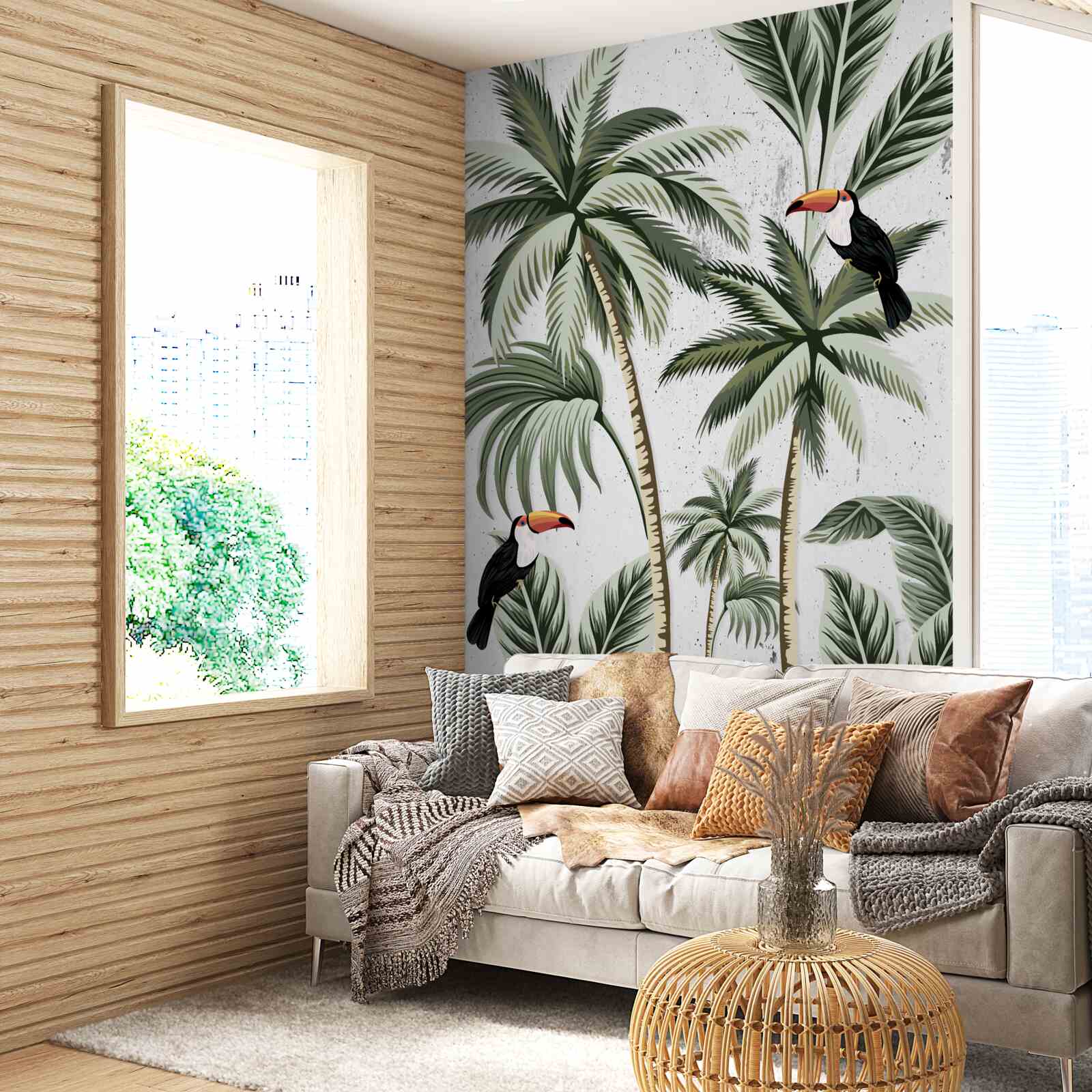 Фотошпалери птахи на деревах