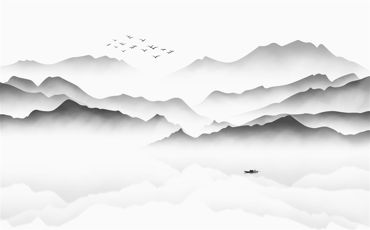 Фотошпалери ранок біля річки, оповитої туманом