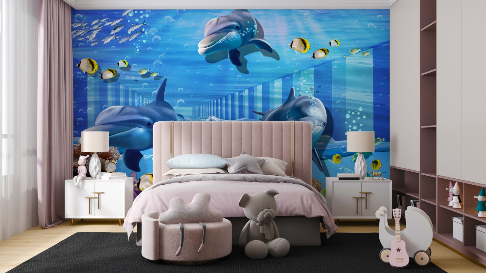 Фотошпалери глибоководні мешканці в тунелі