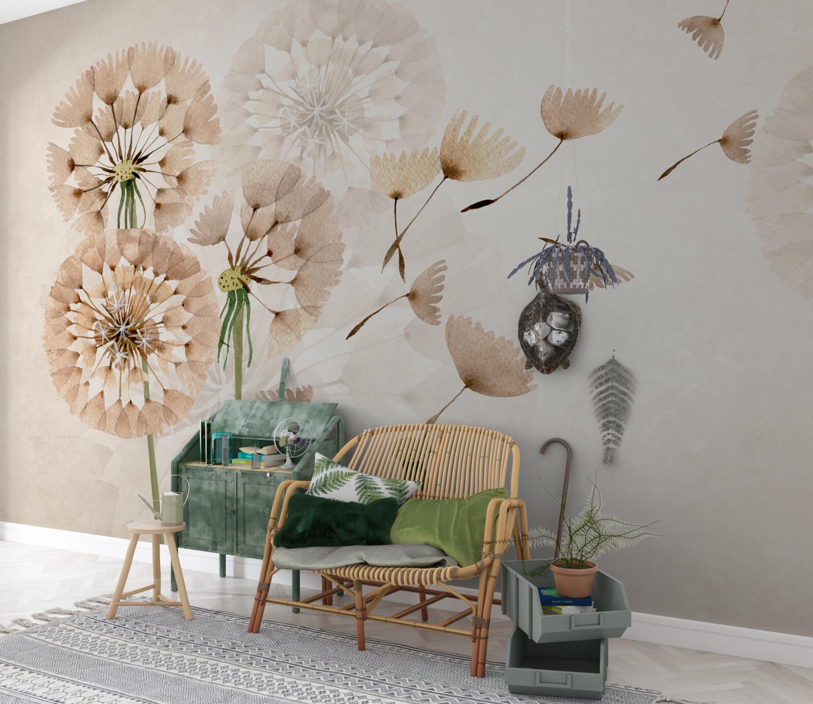 Фотошпалери випаровування кульбабового пуху