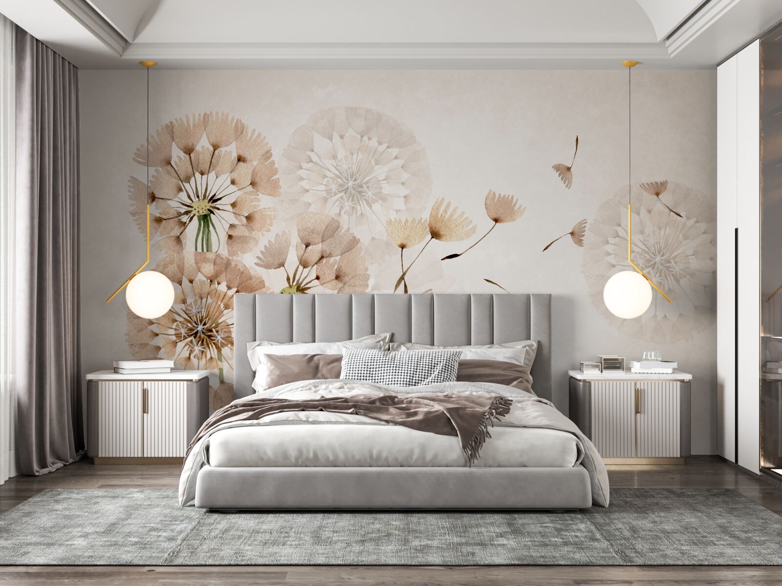 Фотошпалери випаровування кульбабового пуху