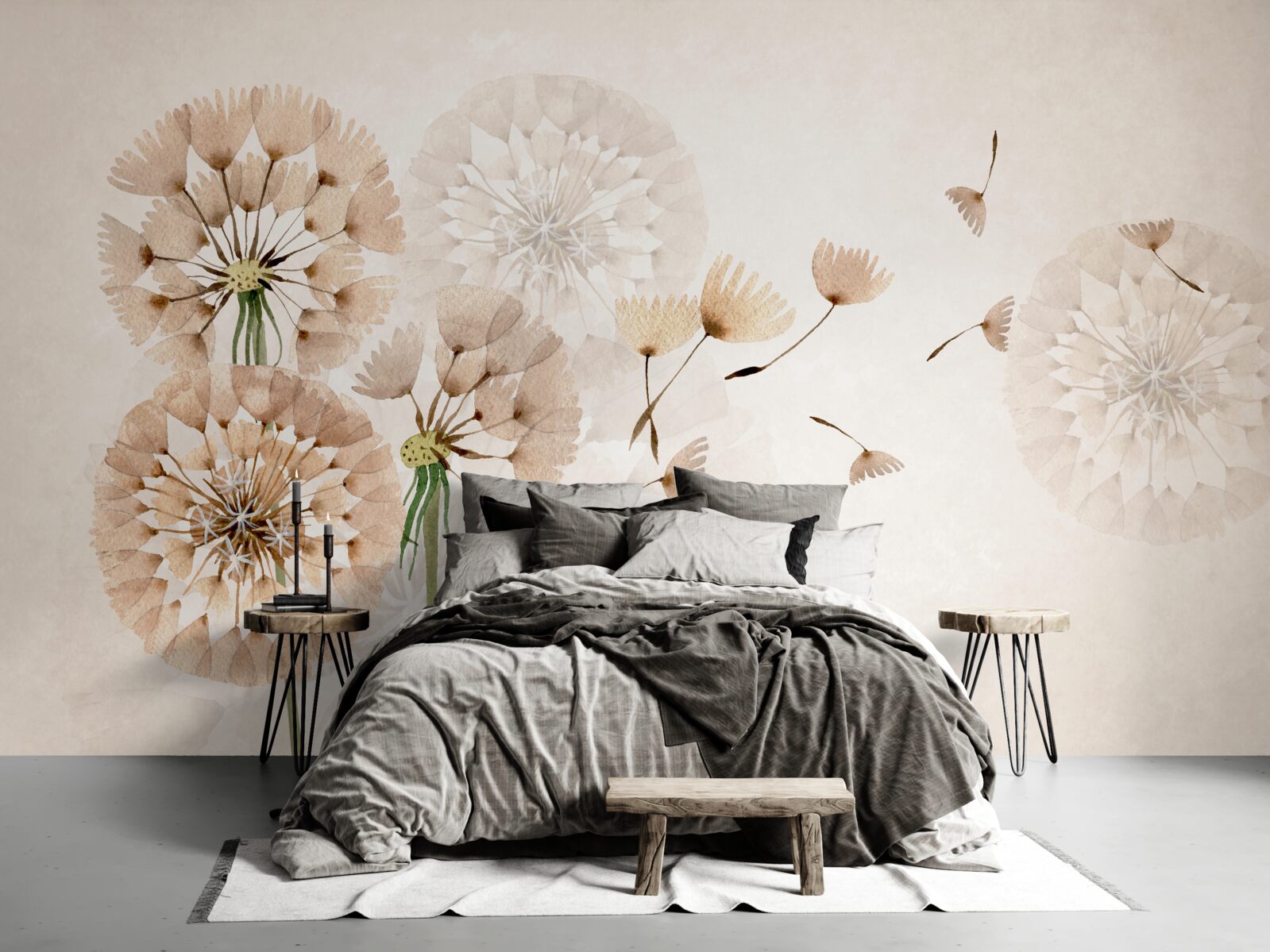 Фотошпалери випаровування кульбабового пуху