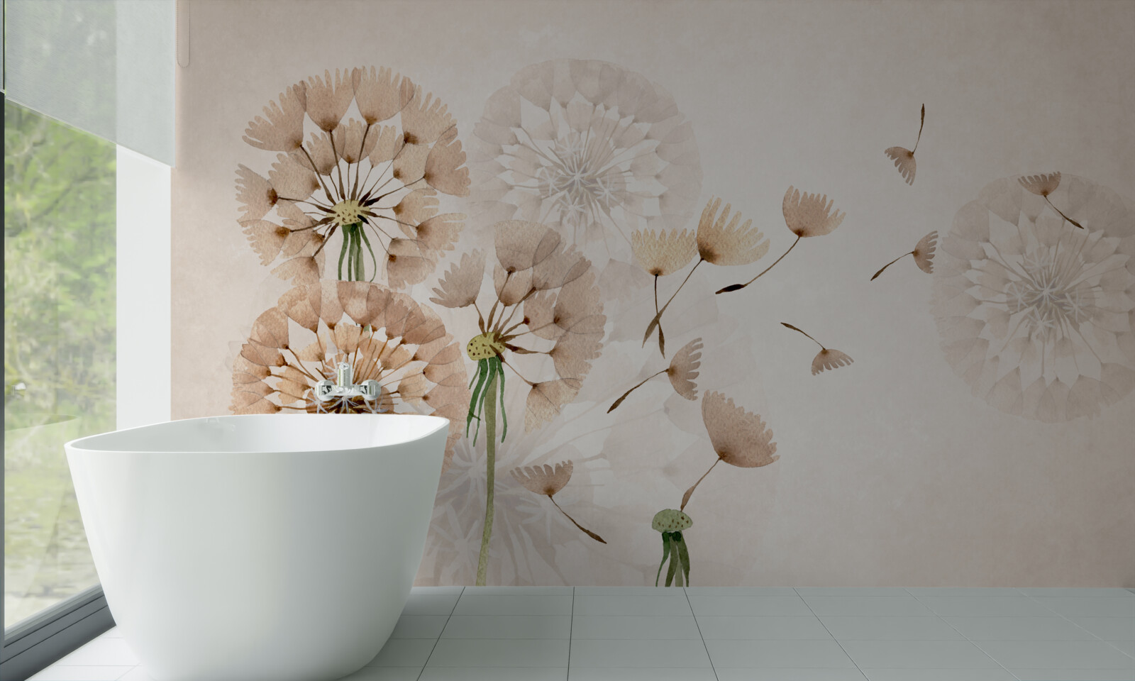 Фотошпалери випаровування кульбабового пуху