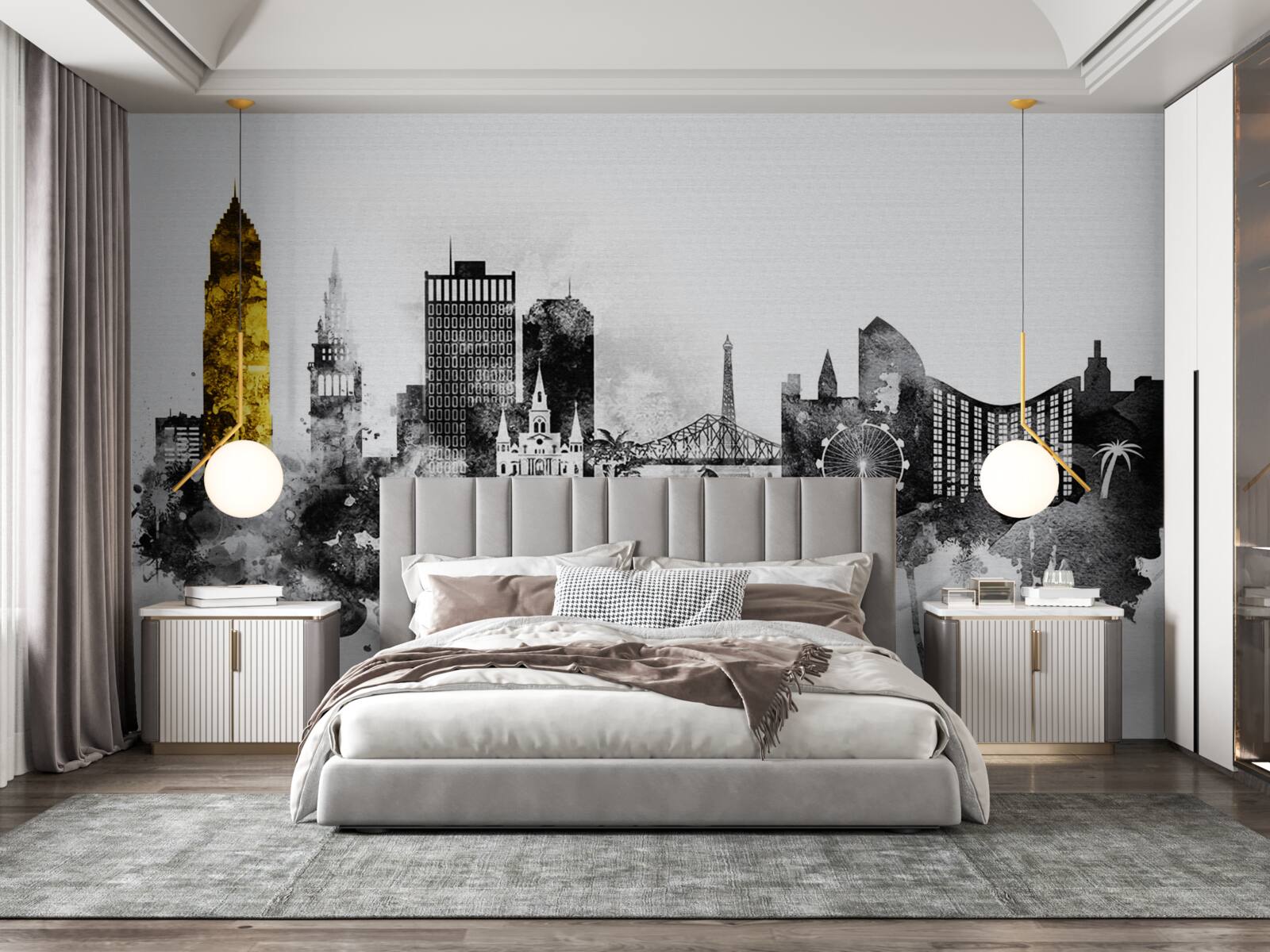 Фотошпалери архітектурна абстракція міського простору