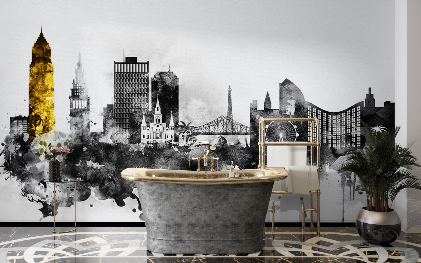 Фотошпалери архітектурна абстракція міського простору