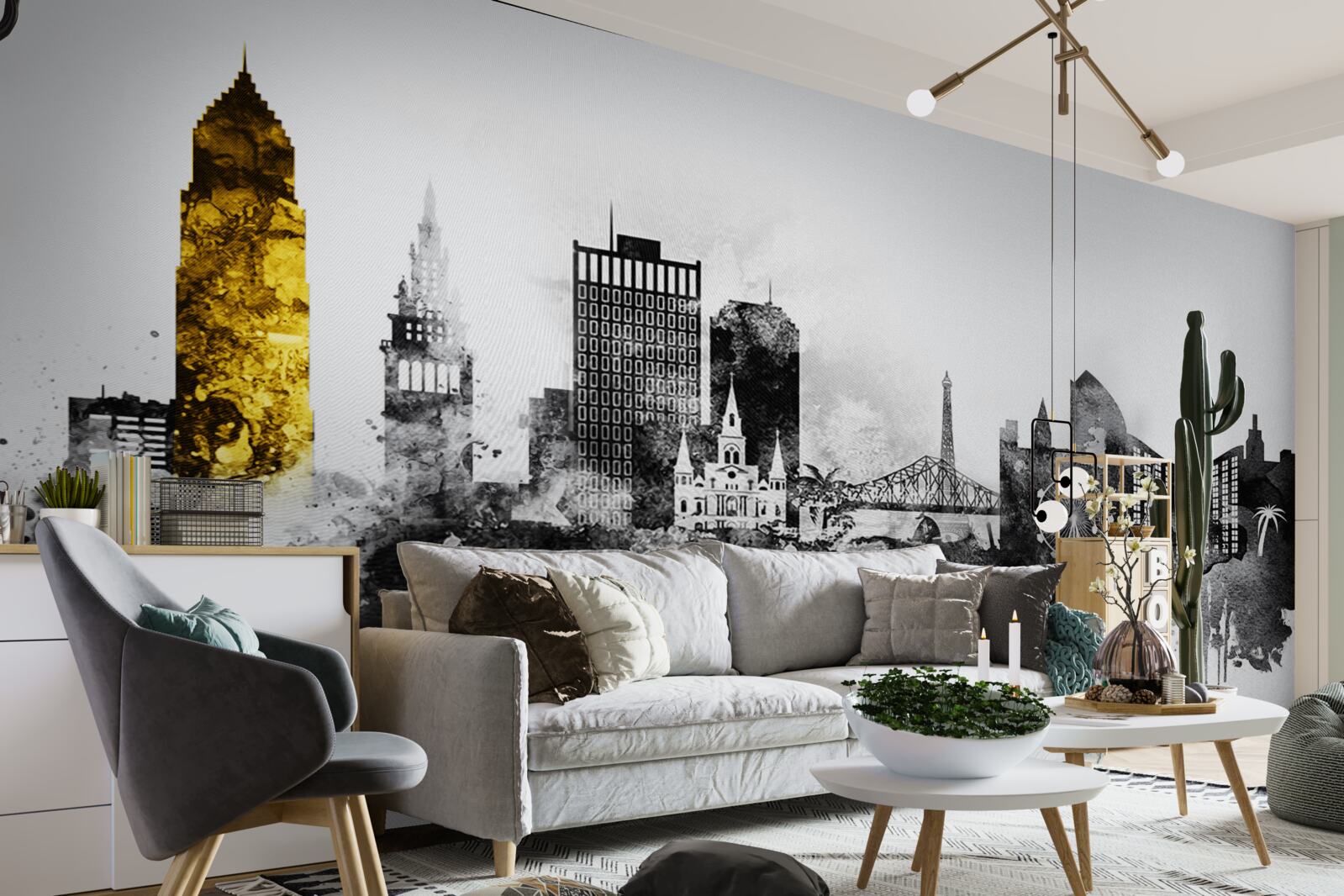 Фотошпалери архітектурна абстракція міського простору