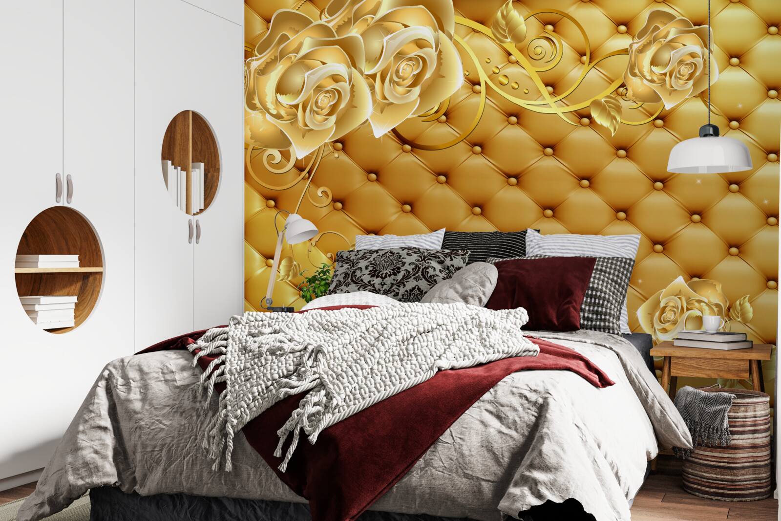 Фотошпалери текстура матерії та відтінків