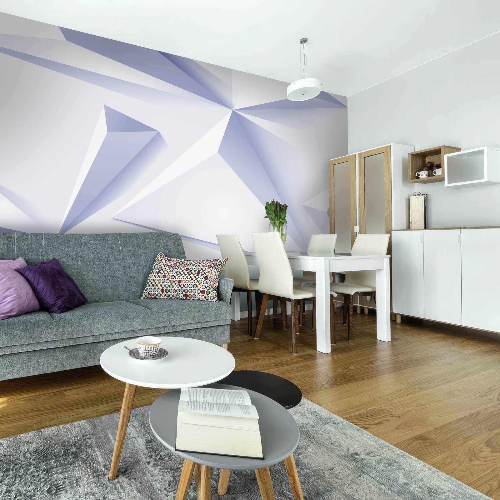 Фотошпалери світлові 3d піраміди