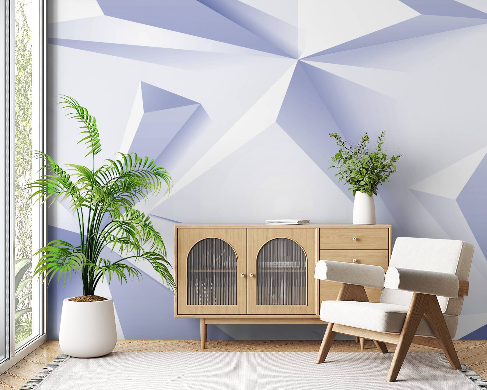 Фотошпалери світлові 3d піраміди