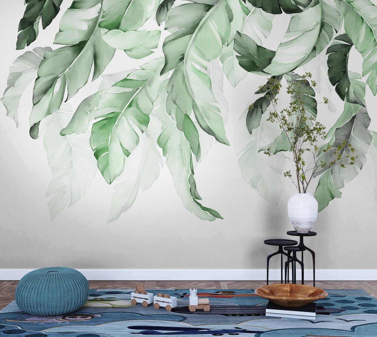 Фотошпалери листя папороті звисає