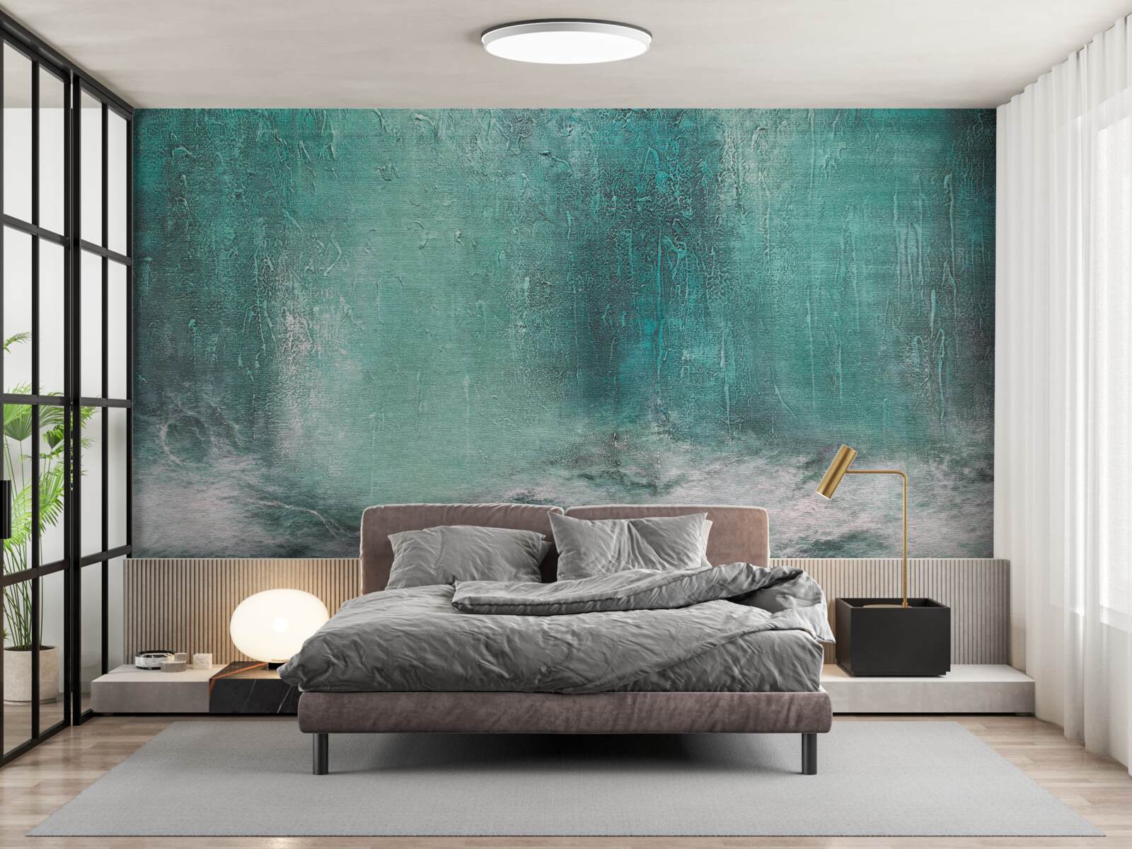 Фотошпалери дощ над океаном