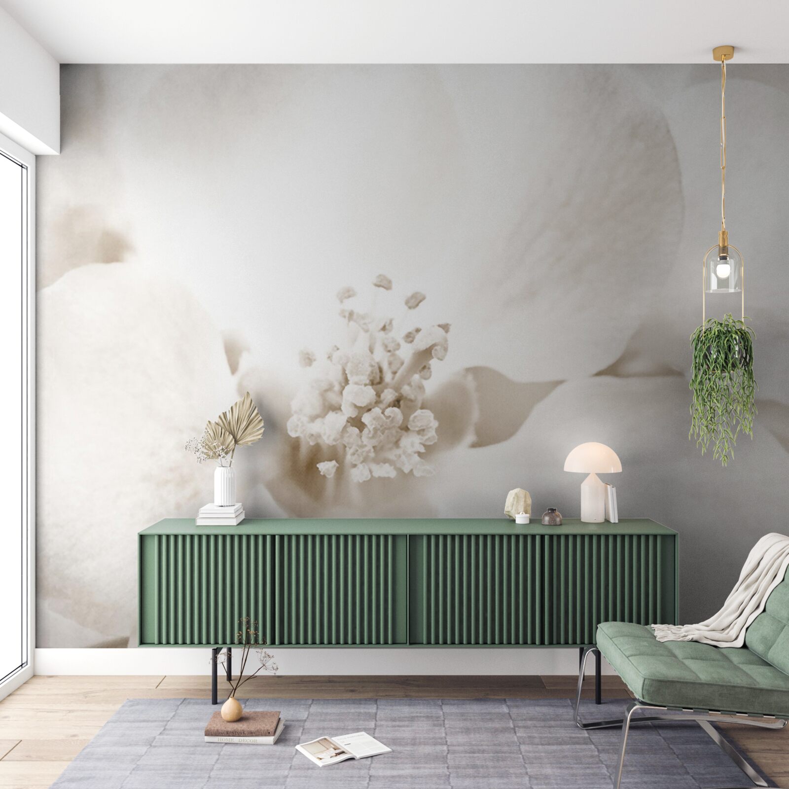 Фотошпалери великий ніжний бутон орхідеї