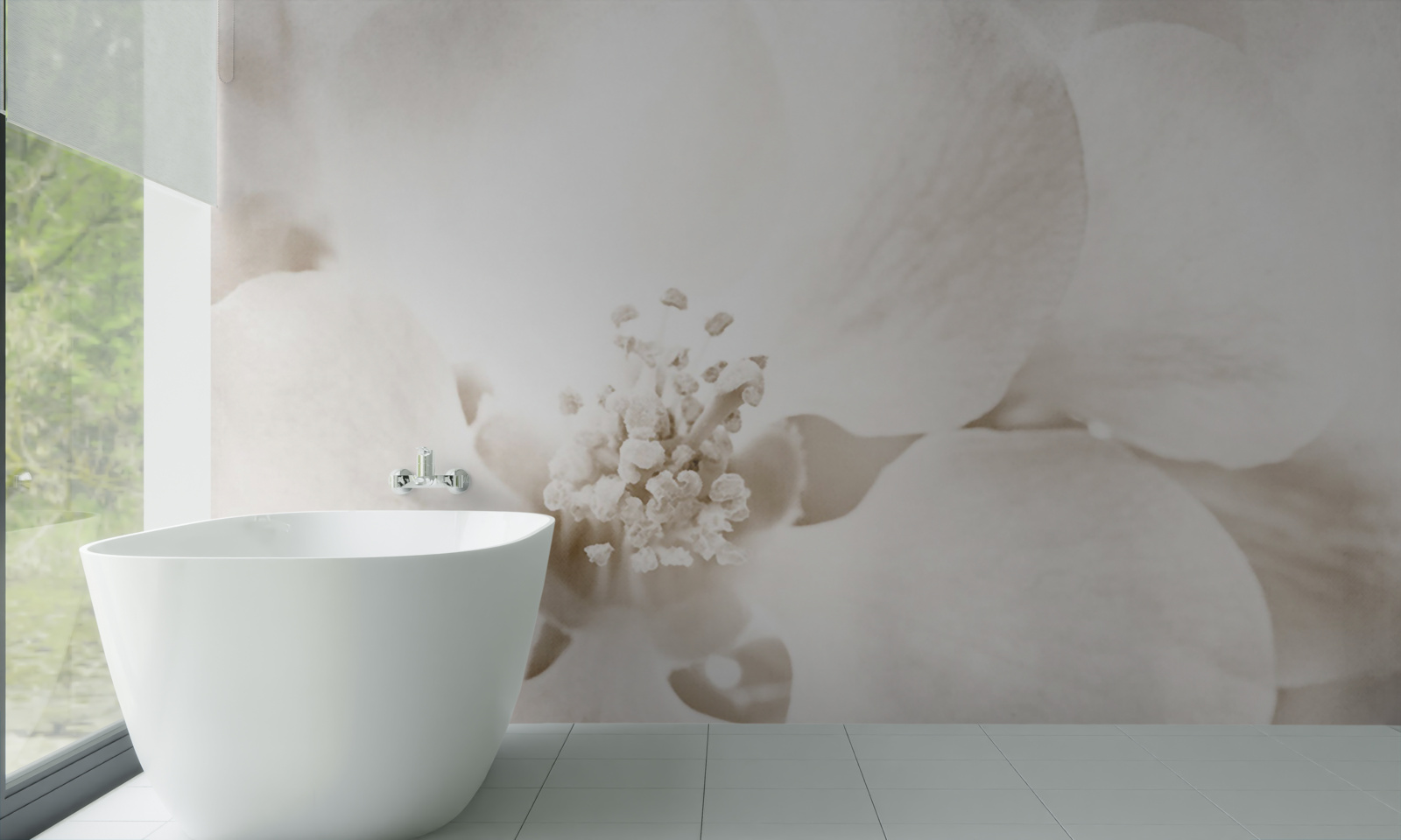 Фотошпалери великий ніжний бутон орхідеї