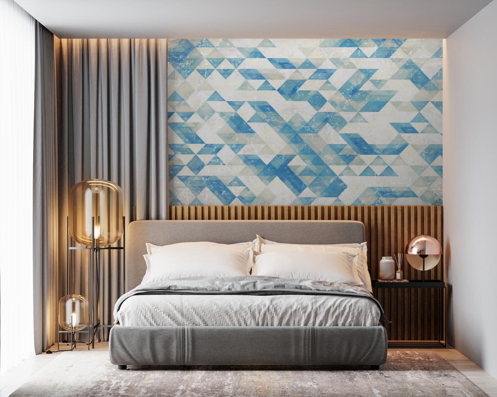 Фотошпалери геометричні фігури в абстракції