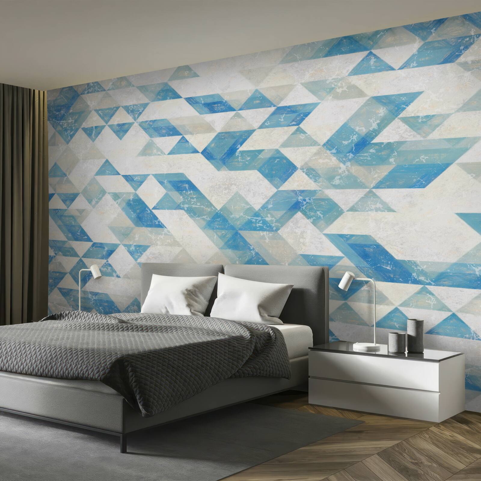 Фотошпалери геометричні фігури в абстракції