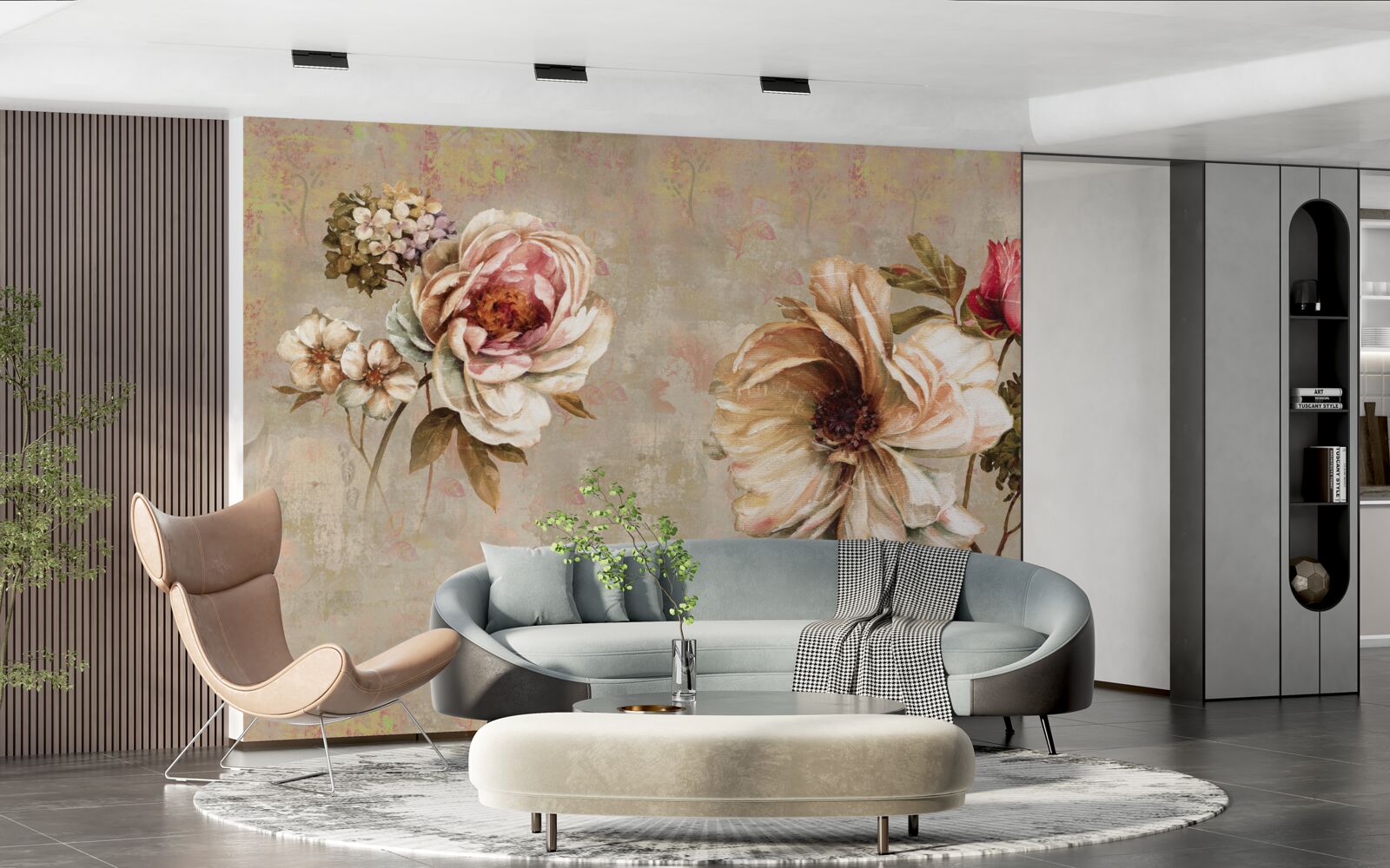 Фотошпалери квіткові композиції в букетах