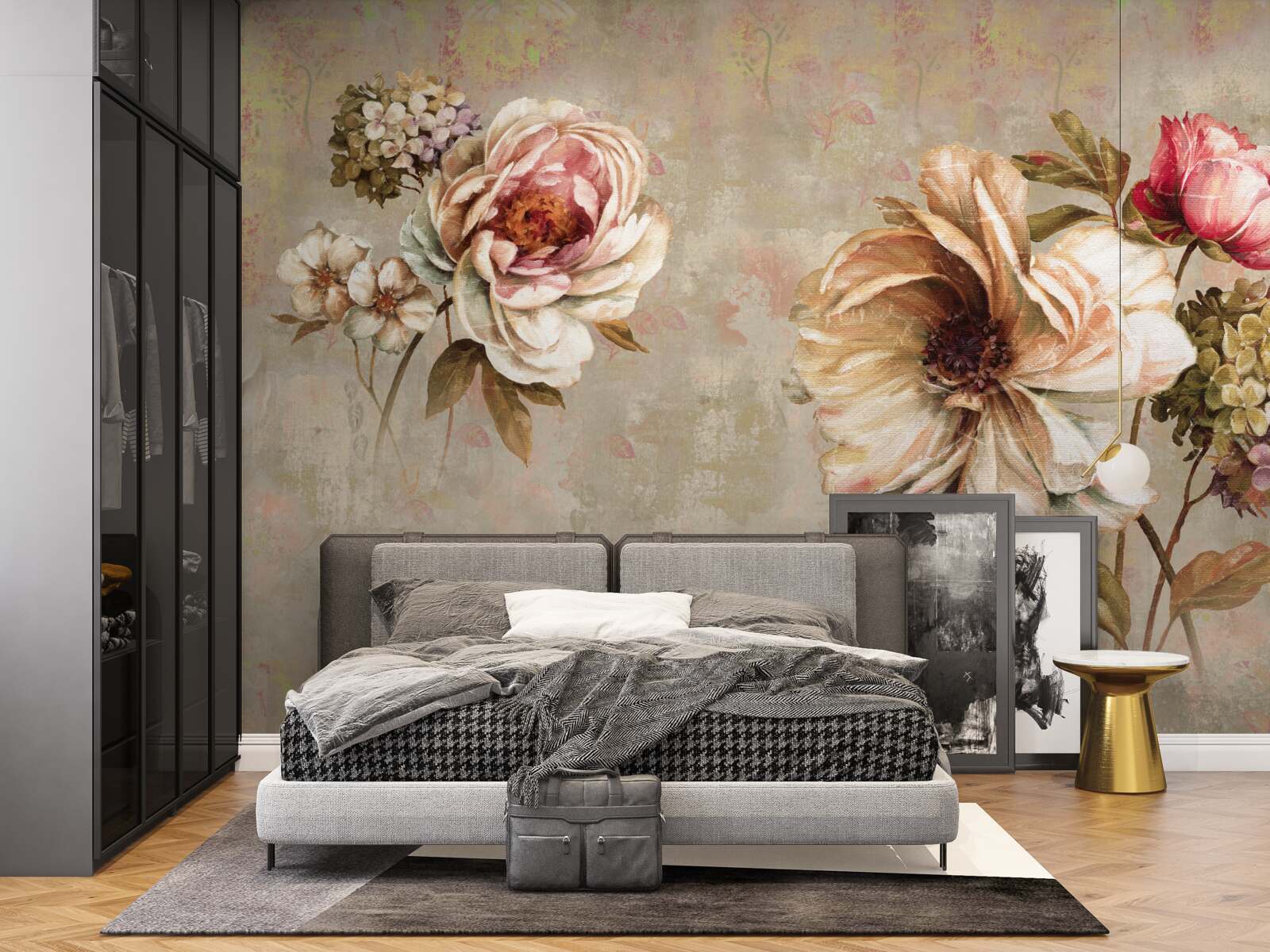 Фотошпалери квіткові композиції в букетах