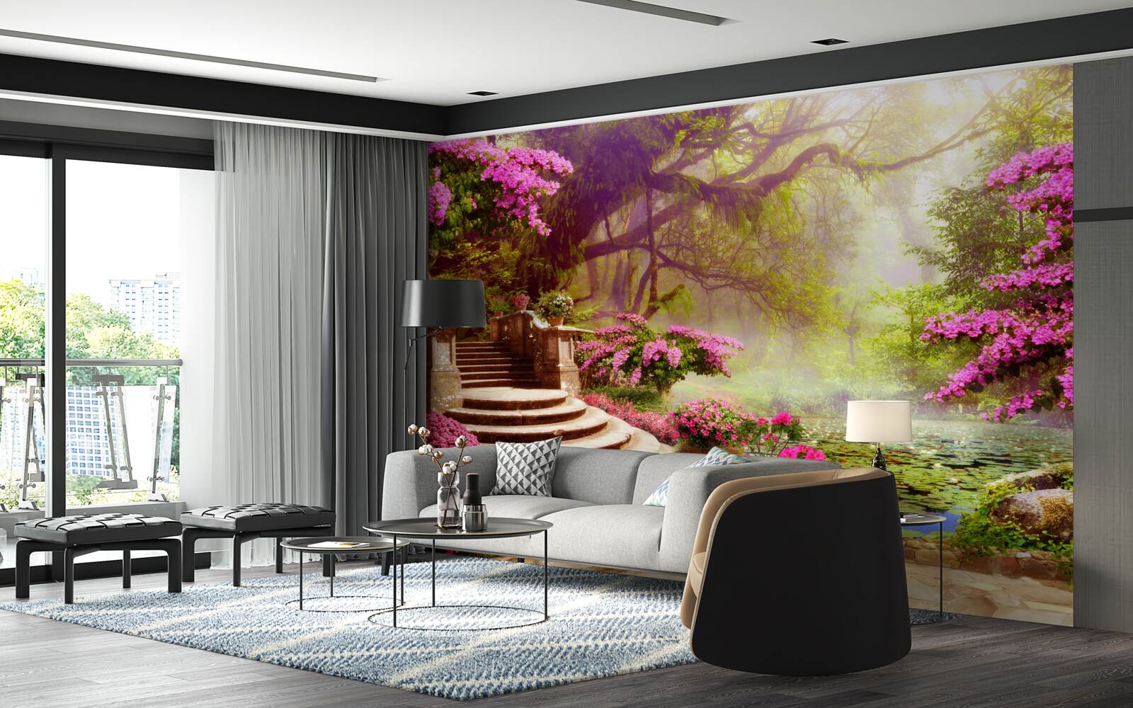 Фотошпалери пейзаж з шумом