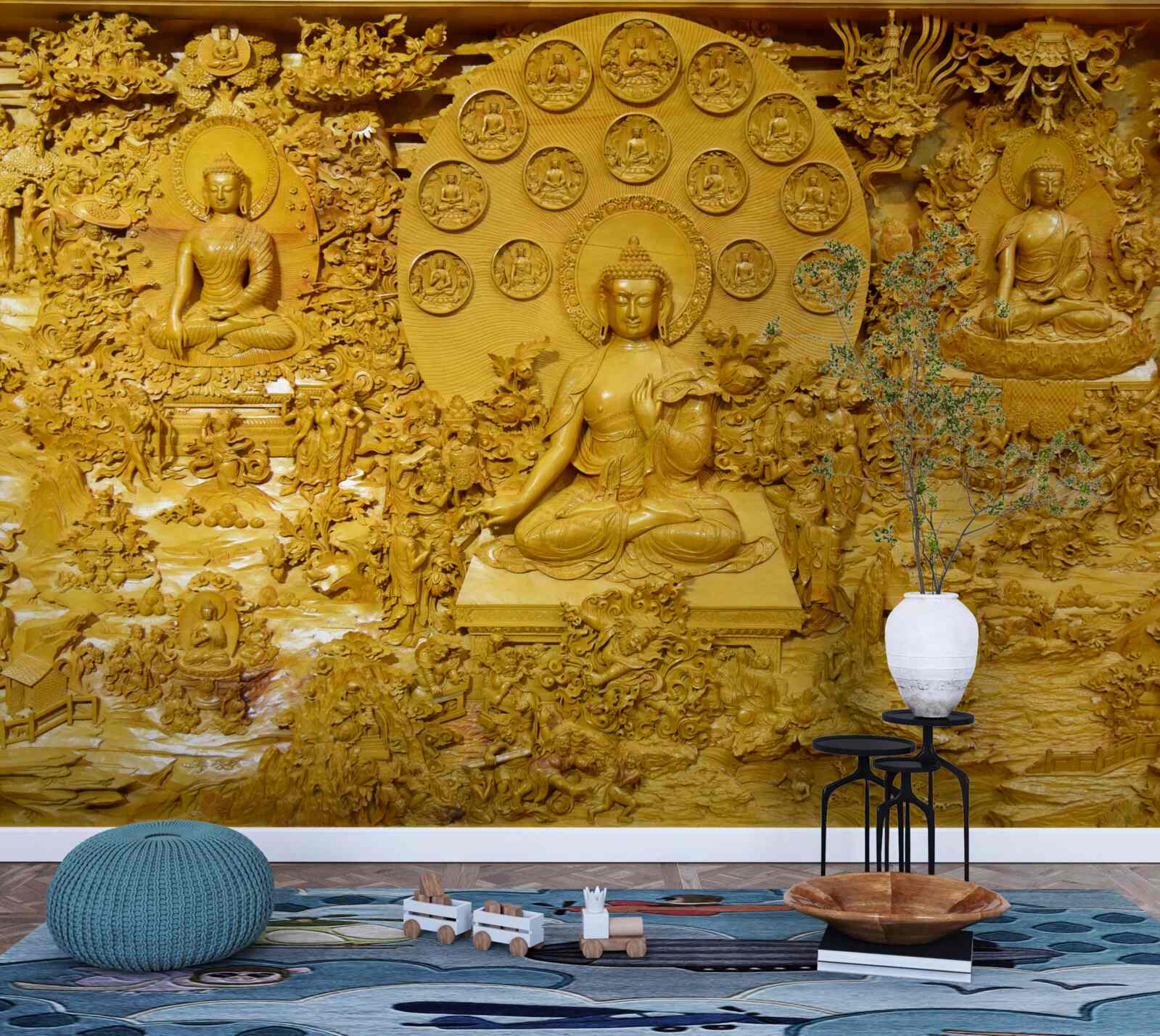 Фотошпалери тибетська дошка з візерунками