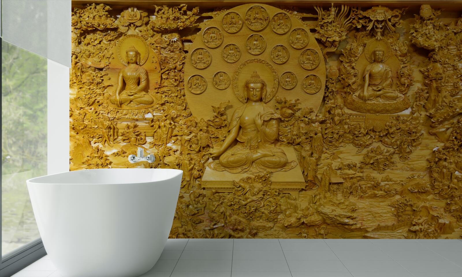 Фотошпалери тибетська дошка з візерунками