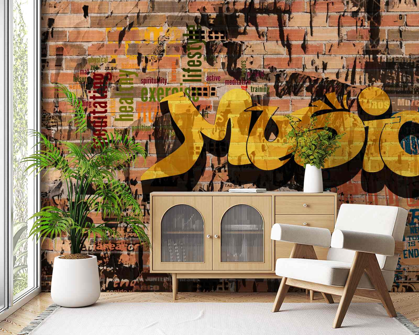 Фотошпалери графіті у звуці