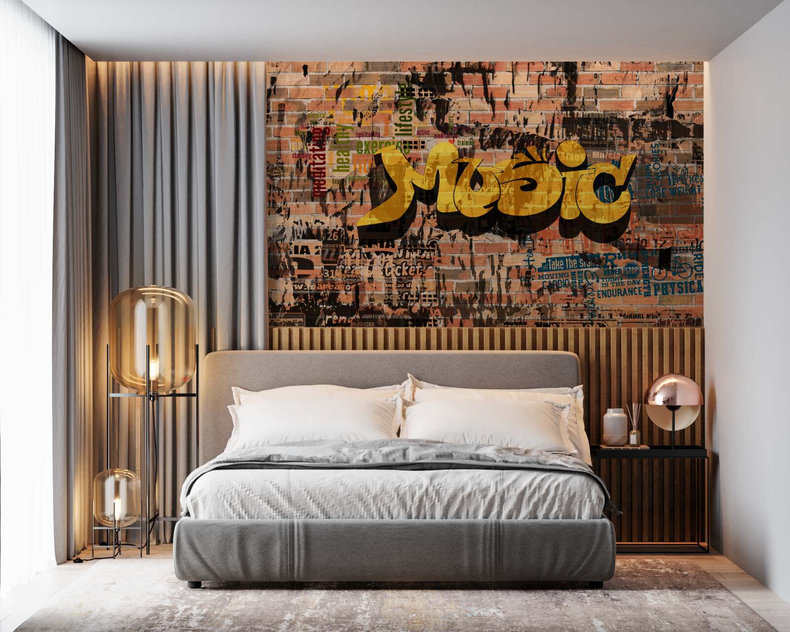 Фотошпалери графіті у звуці