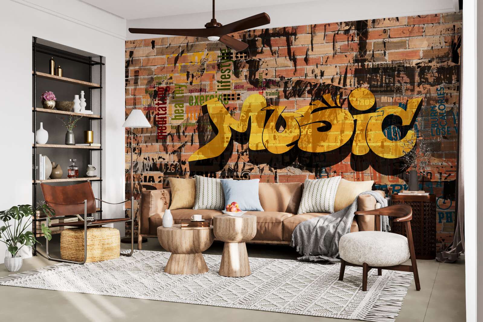 Фотошпалери графіті у звуці