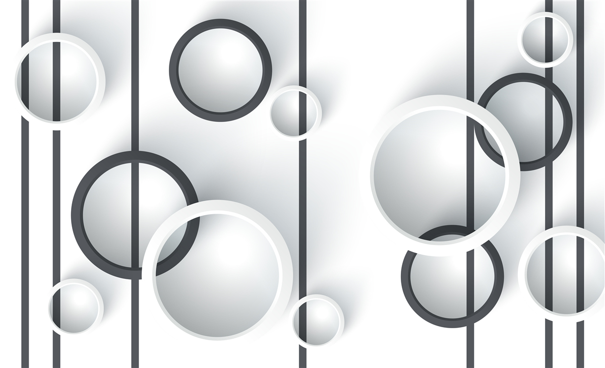 Фотошпалери кола та лінії в абстракції