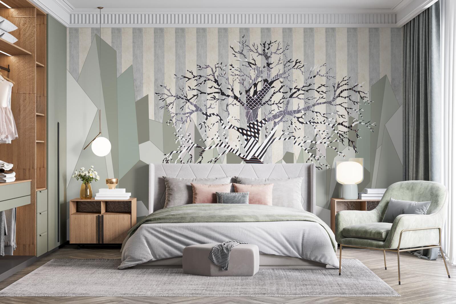 Фотошпалери текстури та абстрактне дерево