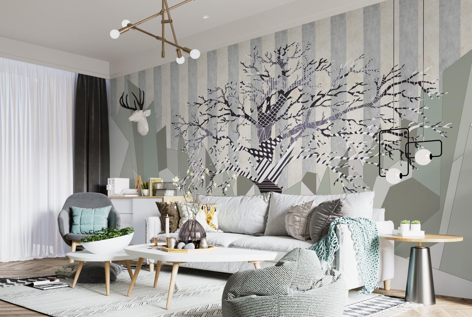 Фотошпалери текстури та абстрактне дерево