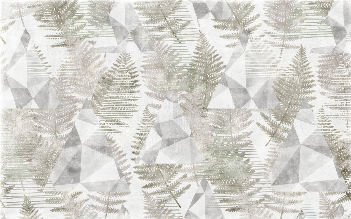 Фотошпалери абстракція з тропічним листям