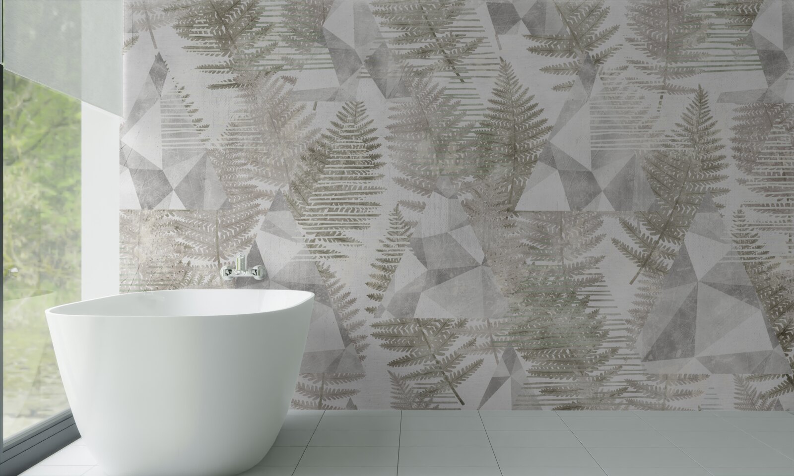 Фотошпалери абстракція з тропічним листям