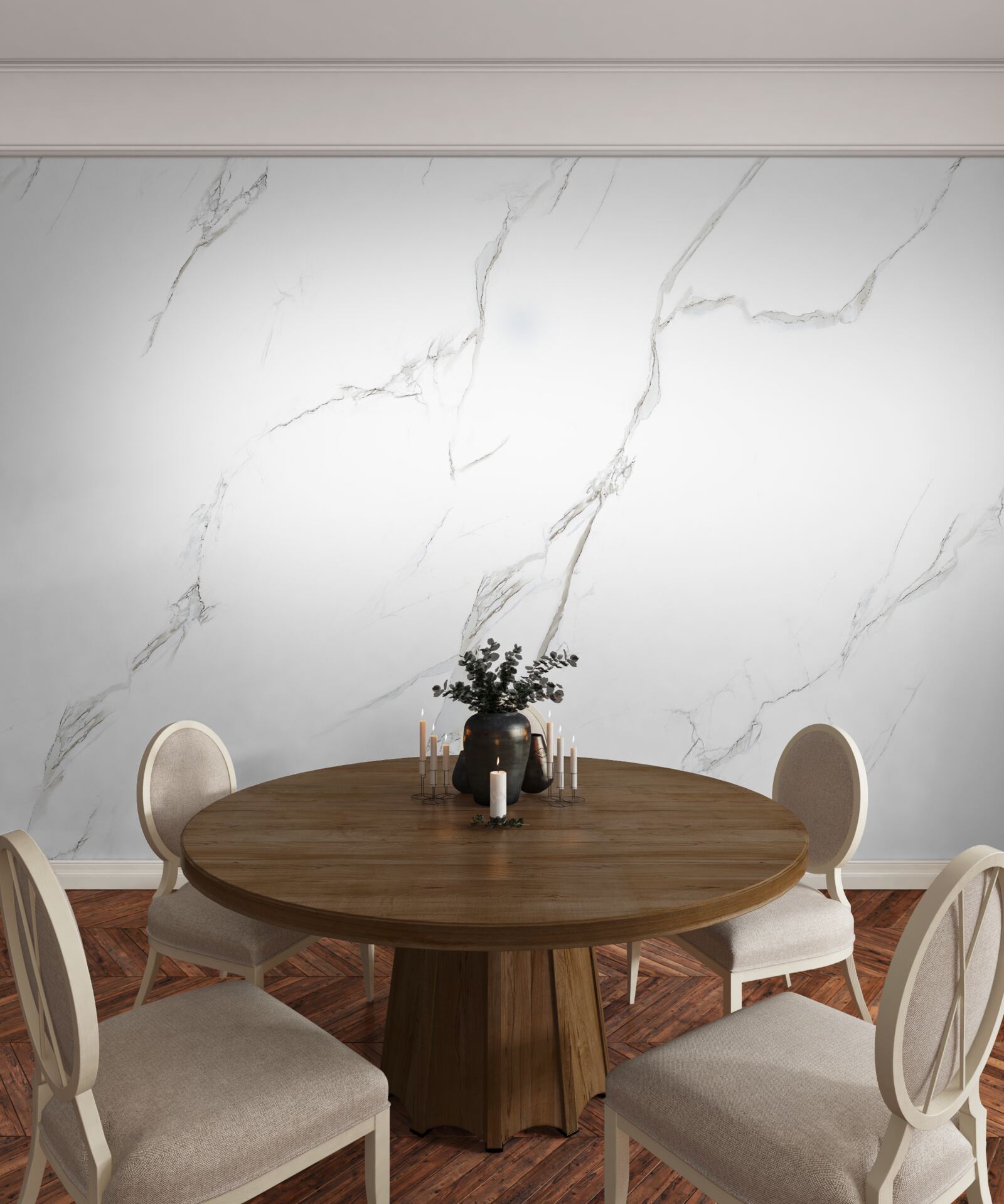 Фотошпалери білосніжний мармур