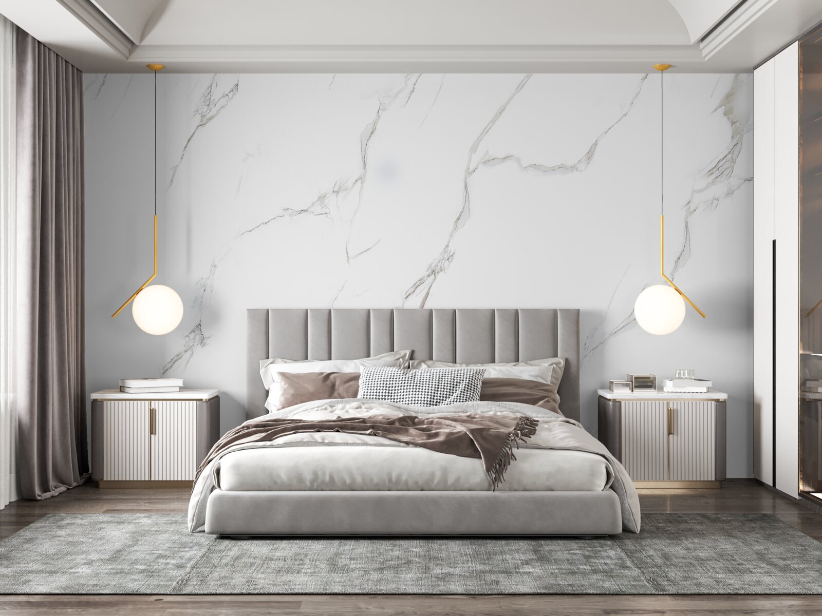 Фотошпалери білосніжний мармур