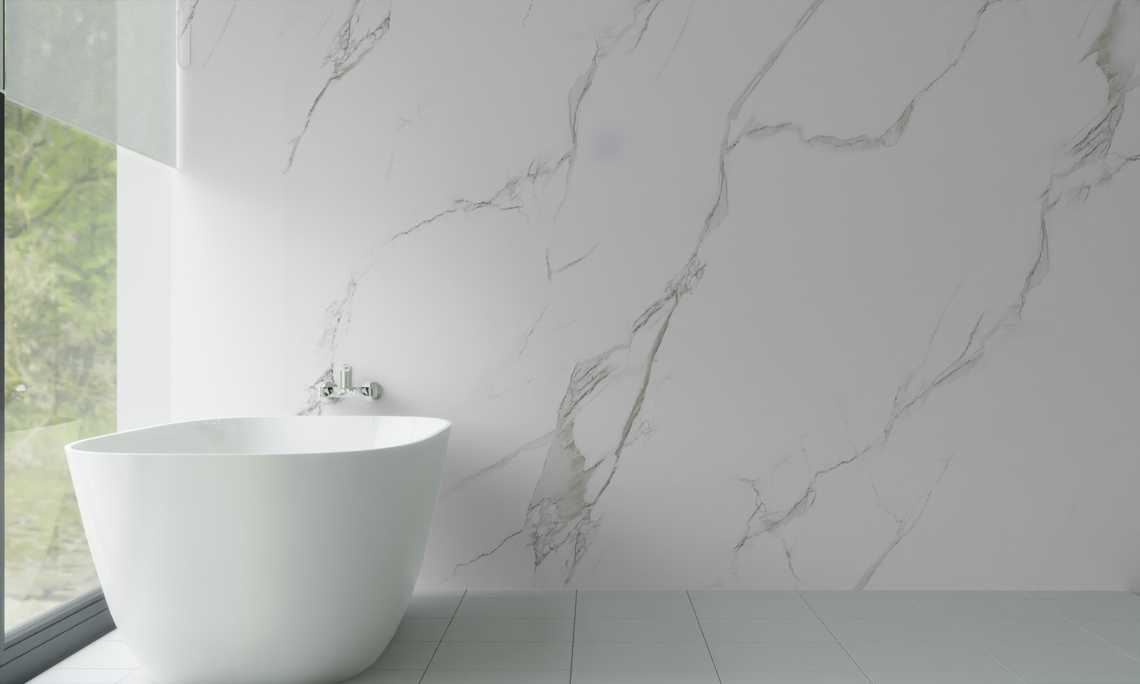 Фотошпалери білосніжний мармур