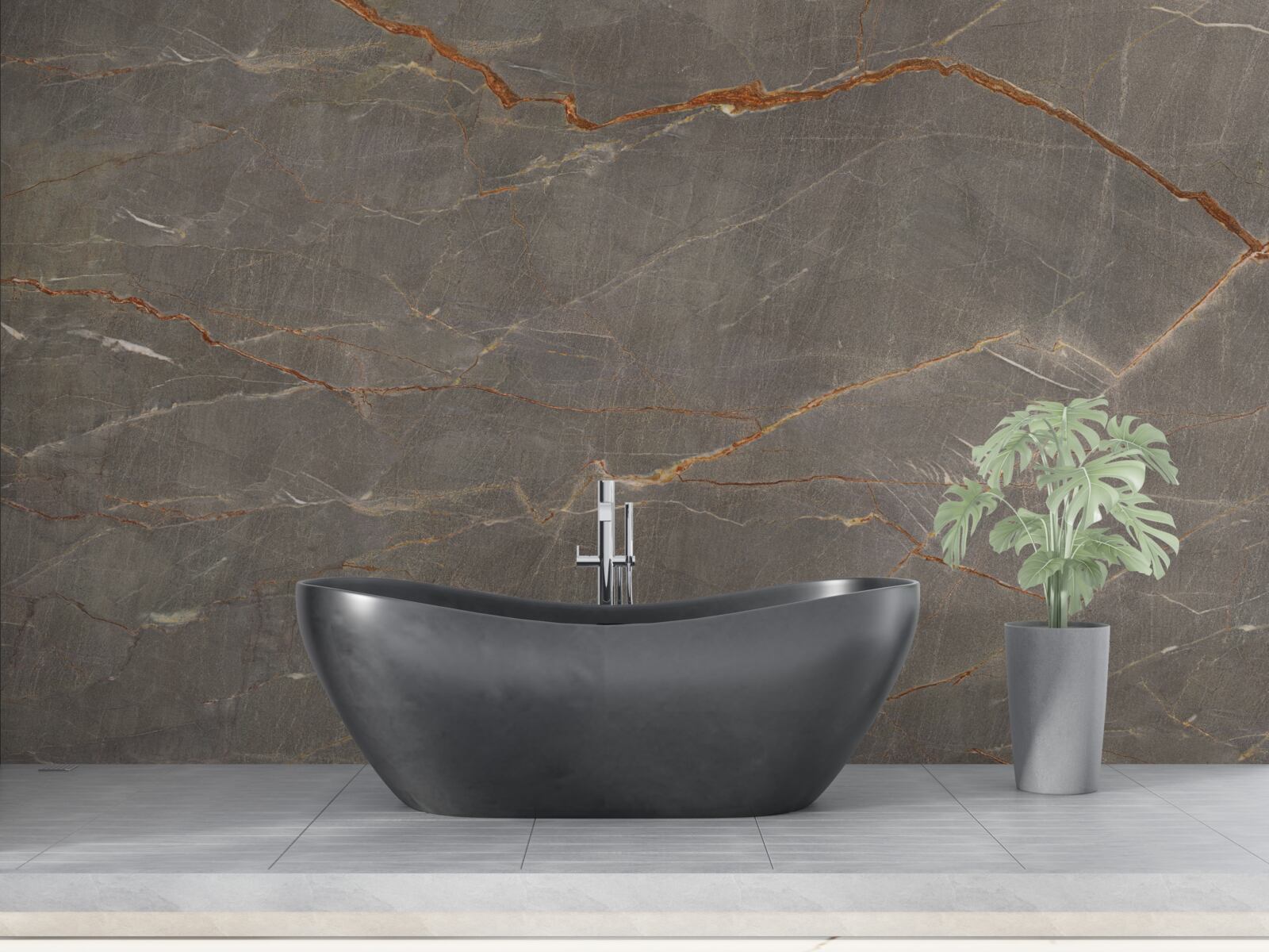 Фотошпалери коричневий мармур із золотистим відтінком