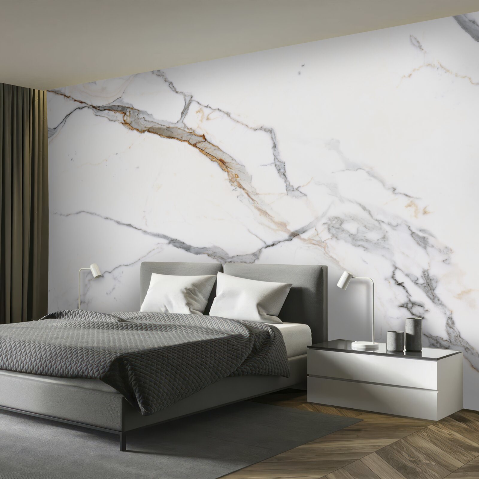 Фотошпалери мармур з нечітким хвильовим малюнком