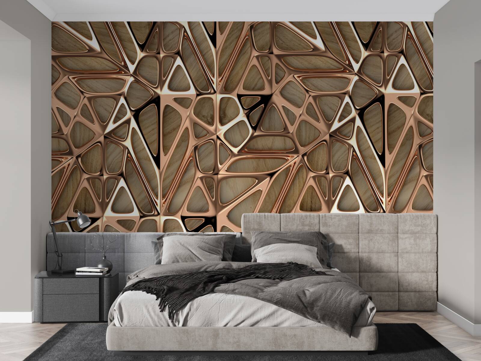 Фотошпалери текстури дерева та металу