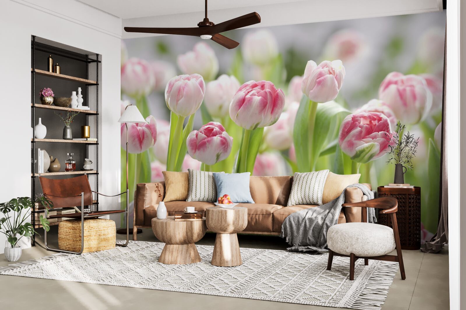 Фотошпалери нерозкриті бутони тюльпанів