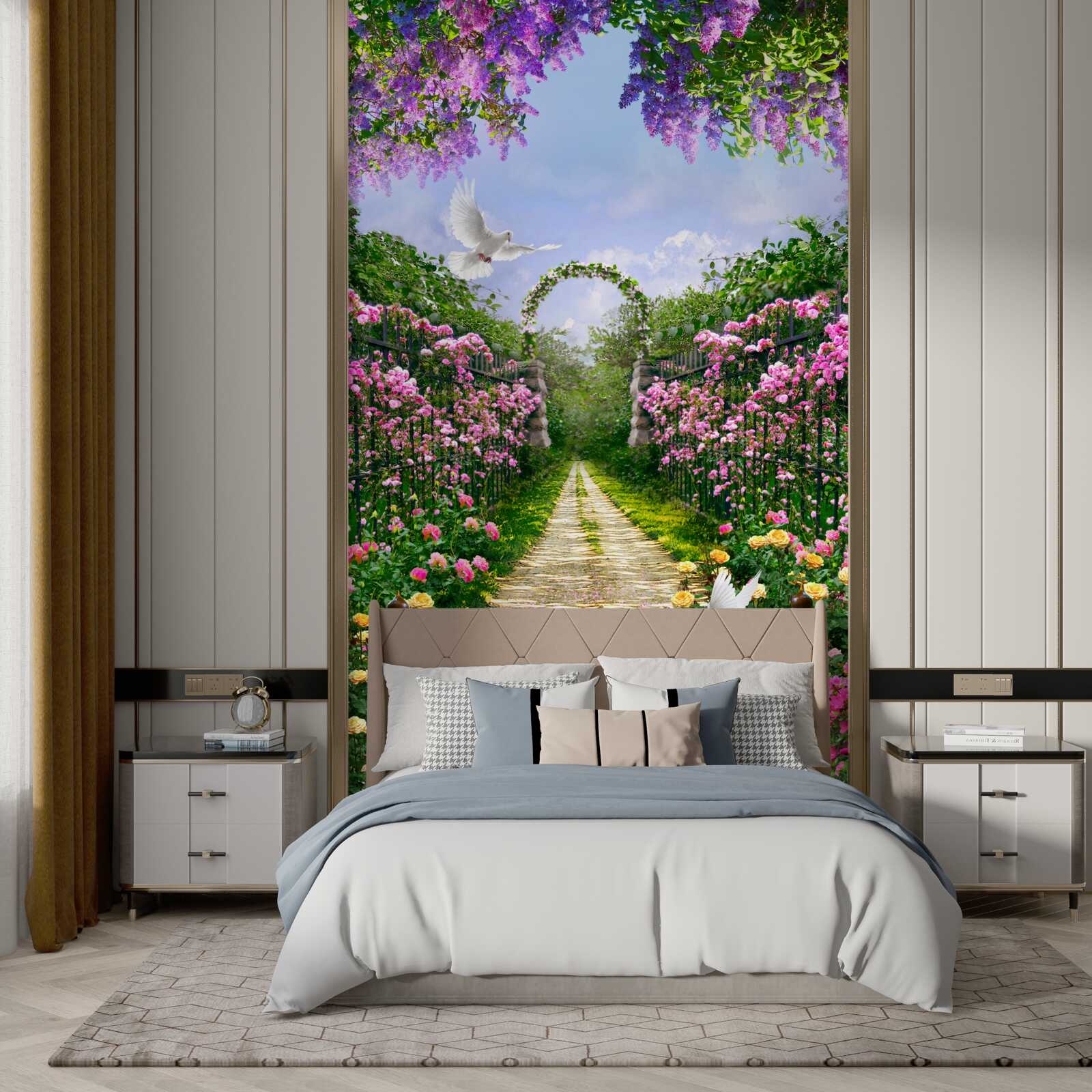 Фотошпалери Стежка, що веде до квітучого саду