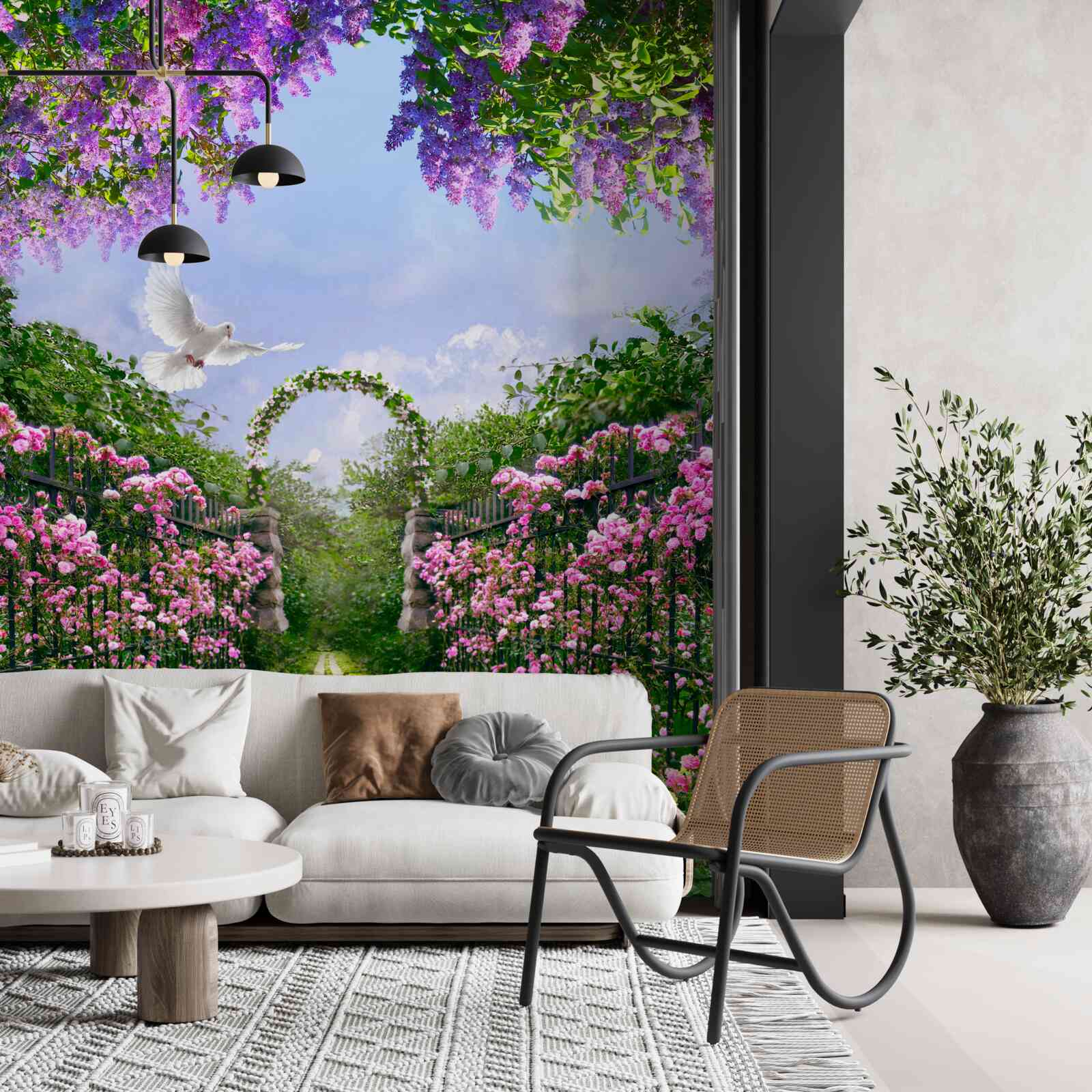 Фотошпалери Стежка, що веде до квітучого саду