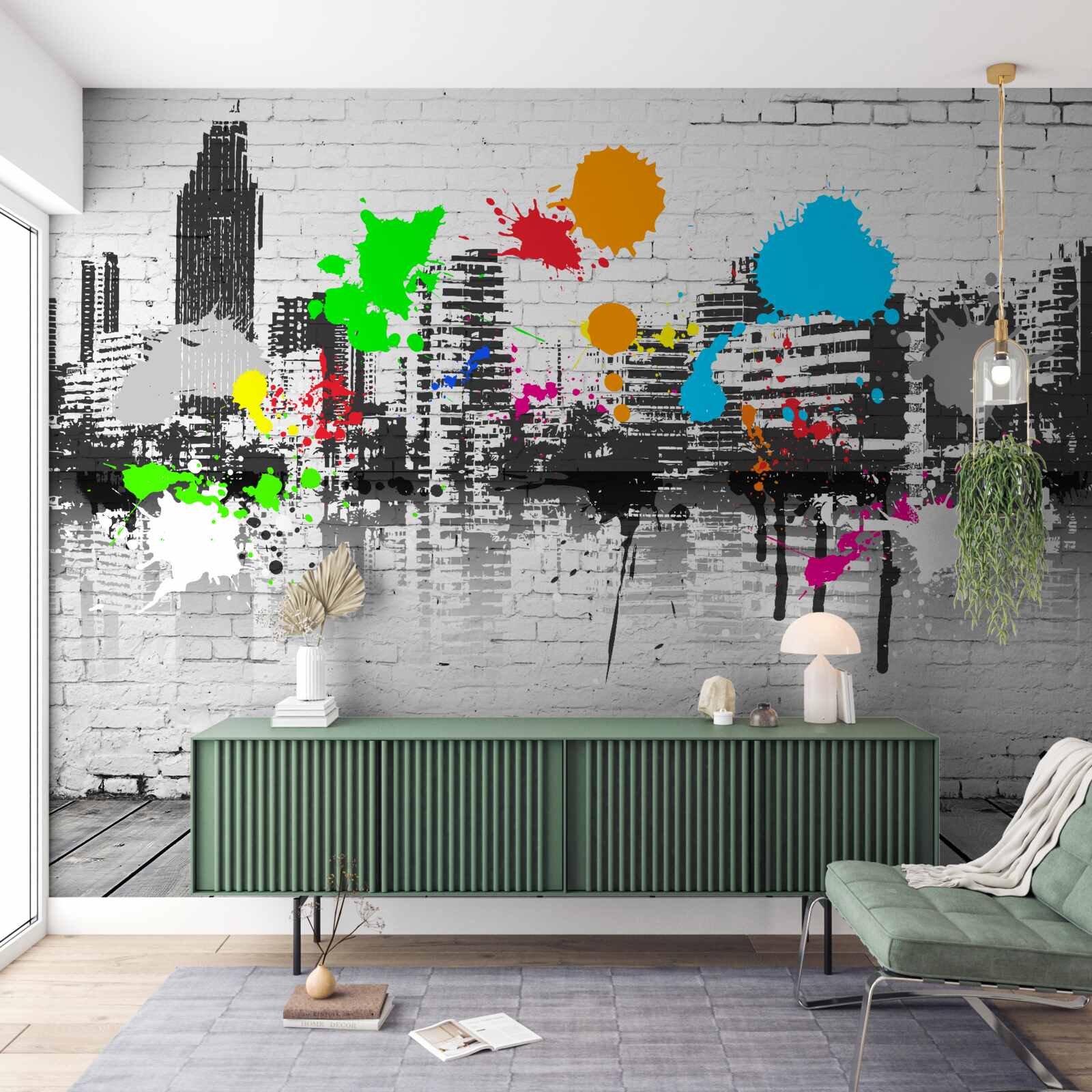 Фотошпалери міське настінне графіті