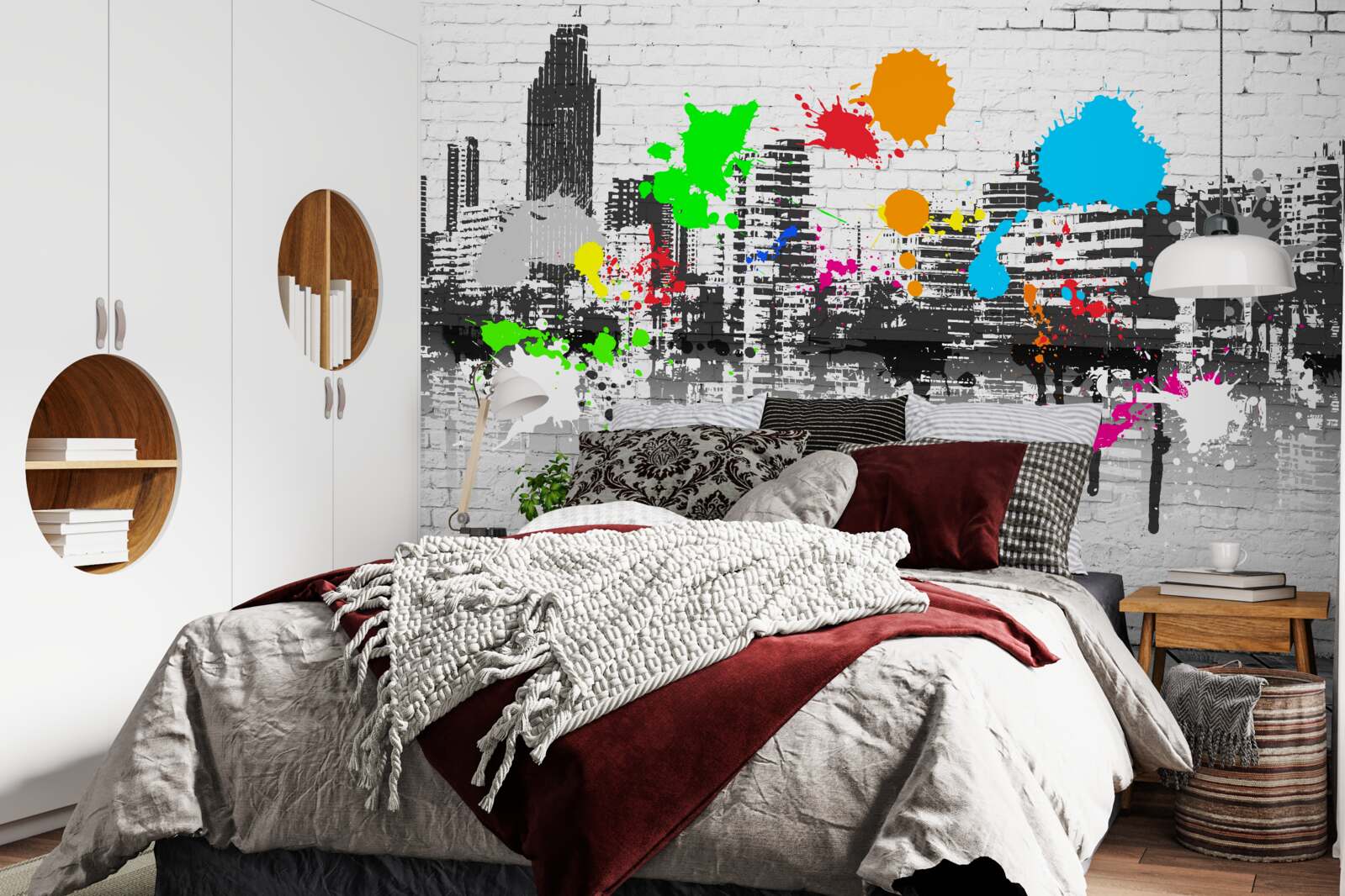 Фотошпалери міське настінне графіті