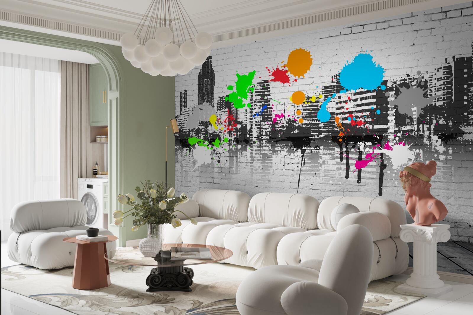 Фотошпалери міське настінне графіті