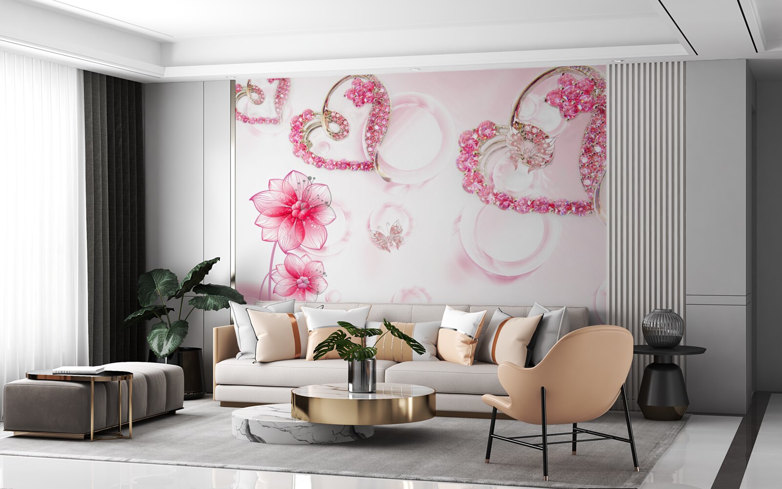 Фотошпалери золоті прикраси з камінням