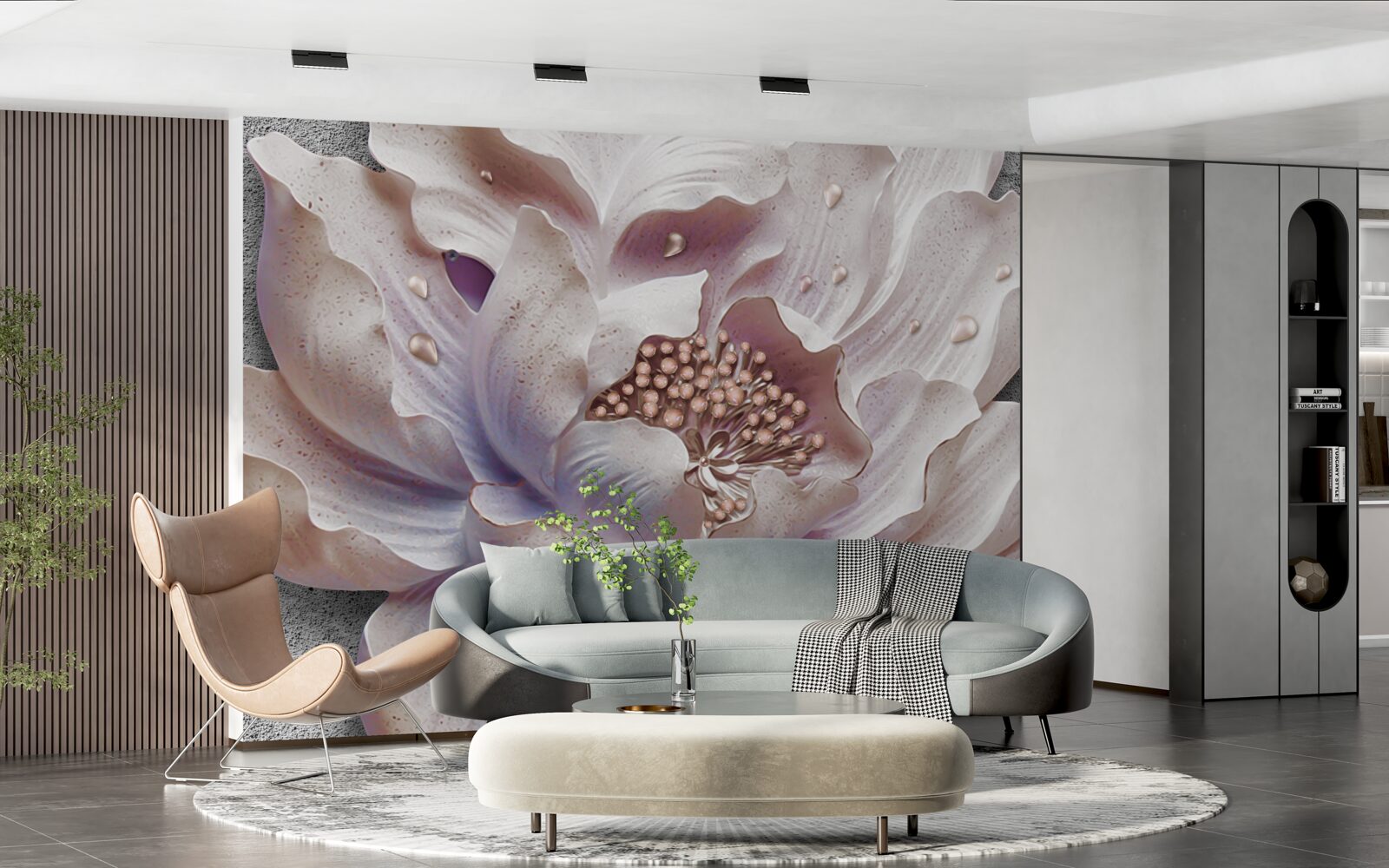 Фотошпалери вишуканий бутон півонії