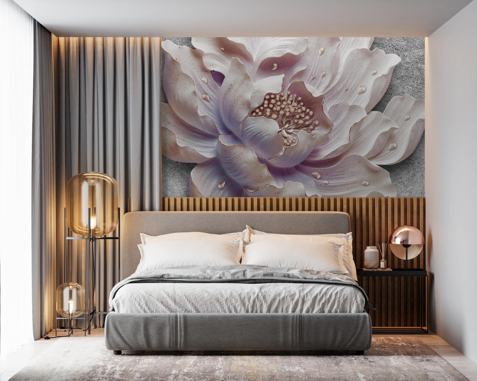 Фотошпалери вишуканий бутон півонії