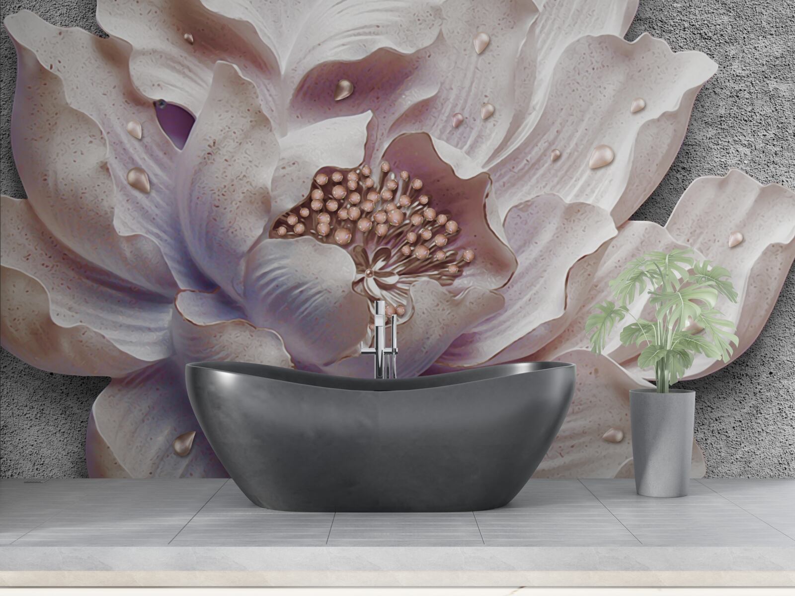 Фотошпалери вишуканий бутон півонії