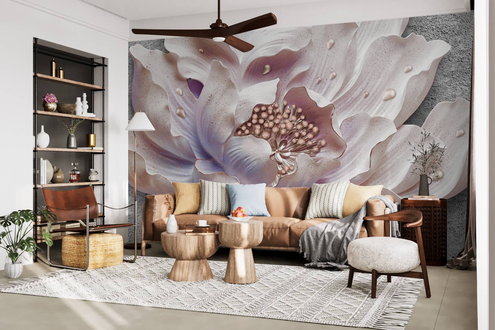 Фотошпалери вишуканий бутон півонії