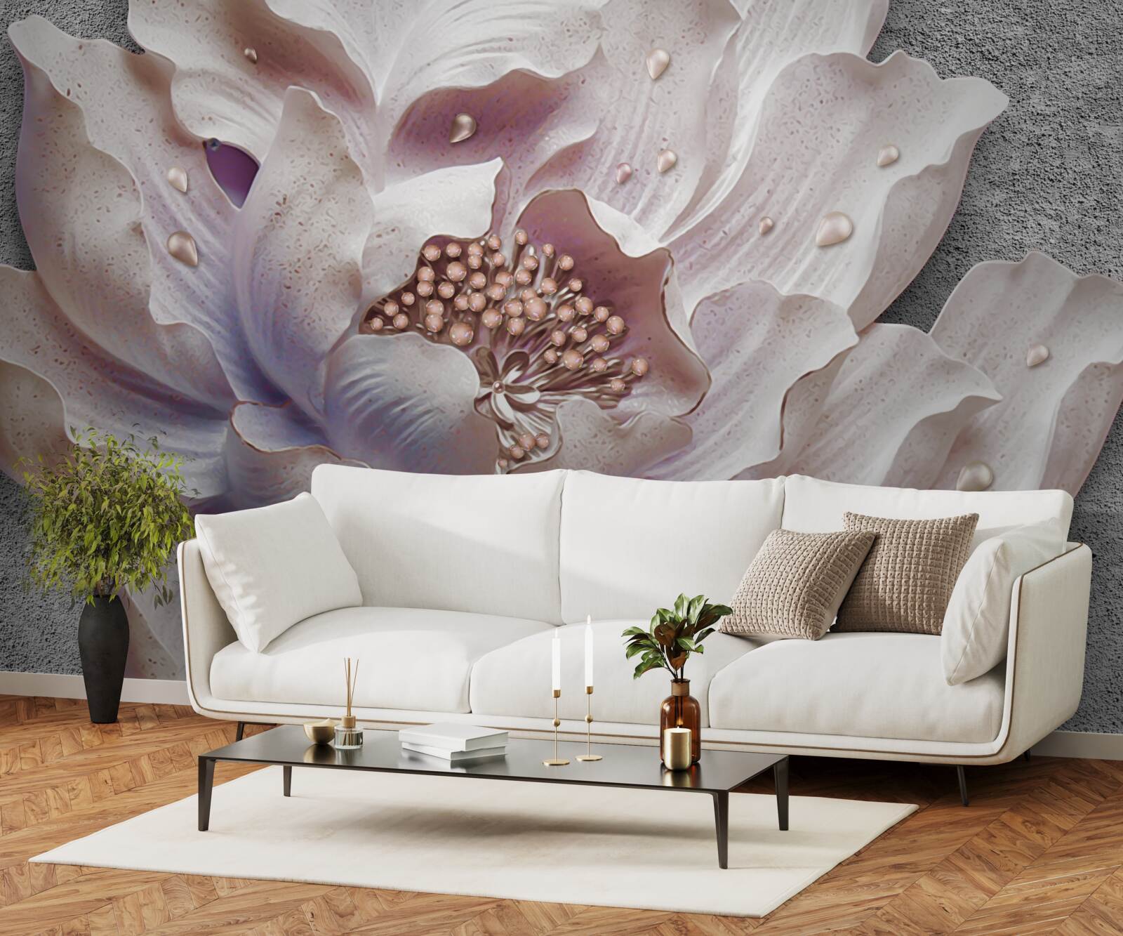 Фотошпалери вишуканий бутон півонії